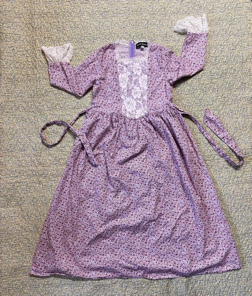 GIRLS COSPLAY TIME PERIOD PURPLE DRESS SIZE 9/10